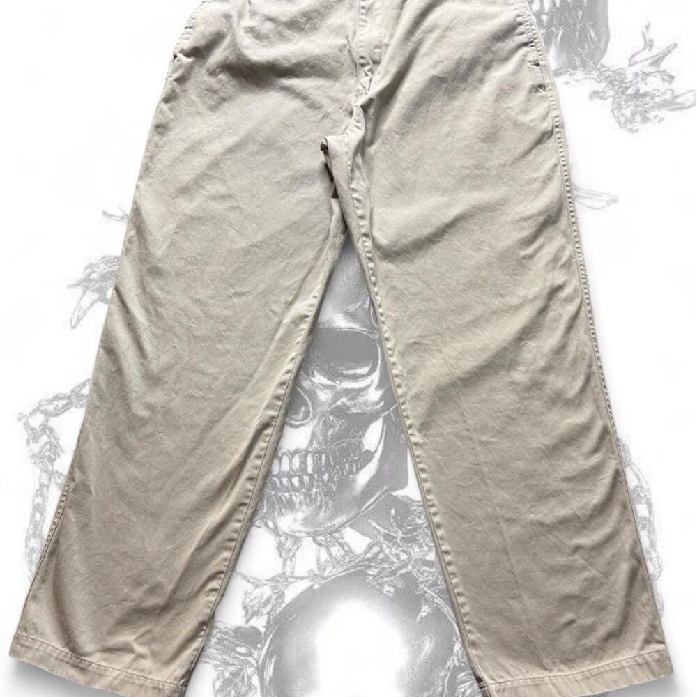 Bugle-boy Men's Cream and Tan Trousers